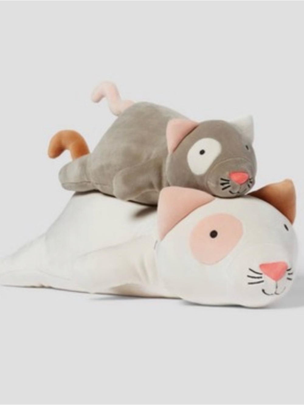 Weighted Plush Cat and Baby Kids' Throw Pillow - Pillowfort™